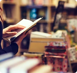 Reading a book
